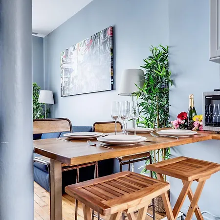 Buttes-chaumont - Fully-equipped Apartman