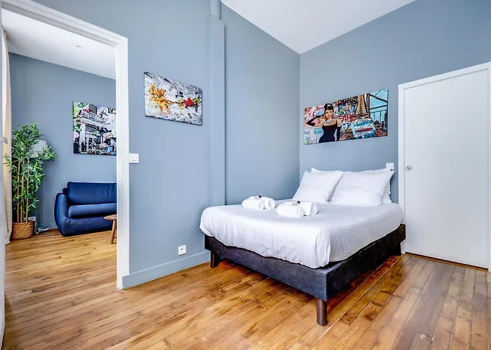 Buttes-chaumont - Fully-equipped Apartament Paryż