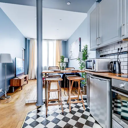 Buttes-chaumont - Fully-equipped Apartamento *